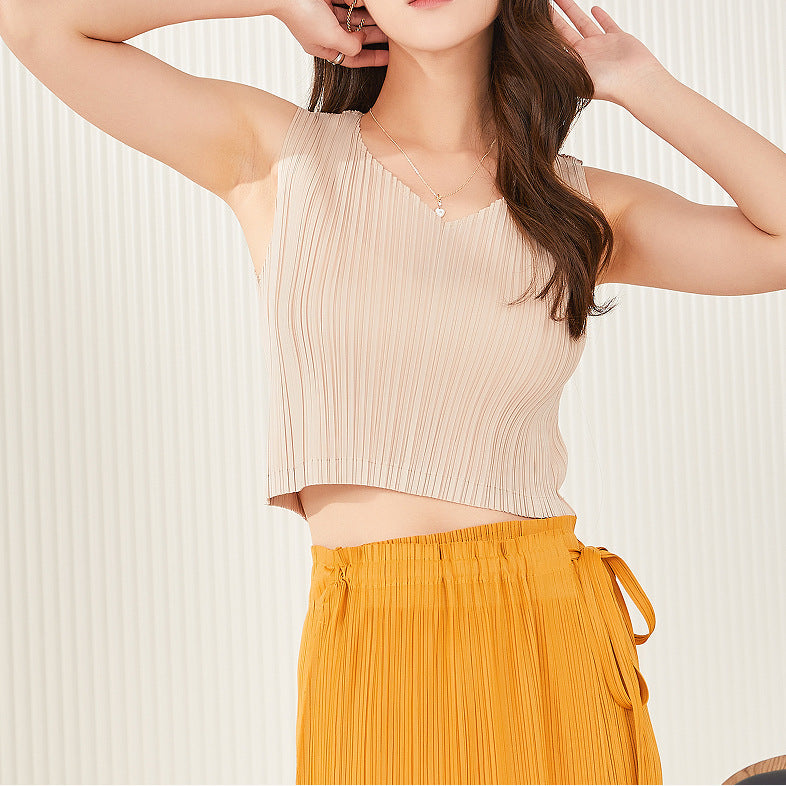 スタイリッシュ 気質溢れる♪ デイリー 合わせやすい Tシャツベスト