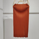 カジュアル デイリー  スリット 20色選択可ロングスカート